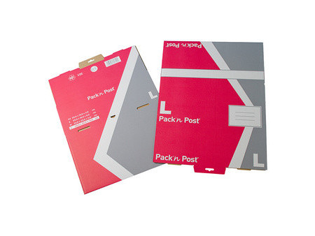 GPV Boîte postale M, en carton, rouge / gris