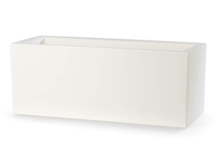 tera Jardinière 'Schio Cassa 80', bianco