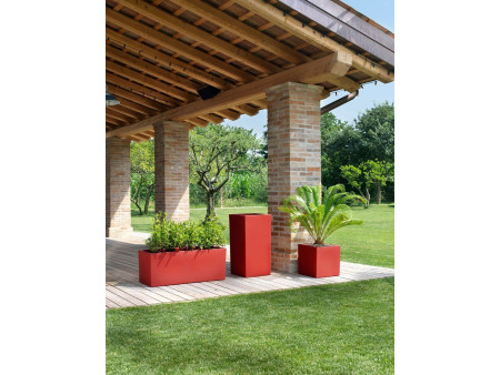 tera Jardinière 'Schio Cassa 100', bianco
