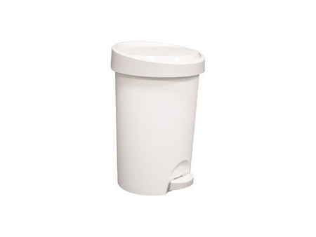 EDA Poubelle à pédale Stepy, 15 litres, PP, gris/anthracite