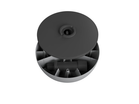 EDA Pied de parasol, plastique, rond, 495 mm, bicolore