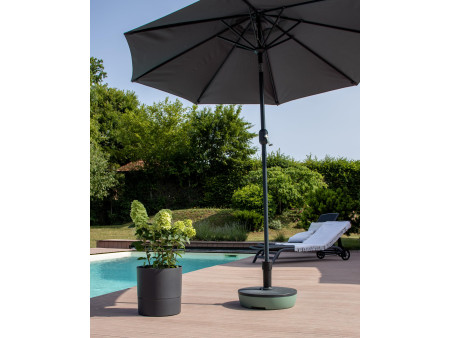 EDA Pied de parasol, plastique, rond, 495 mm, bicolore