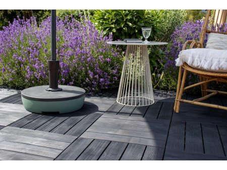 EDA Pied de parasol, plastique, rond, 495 mm, bicolore
