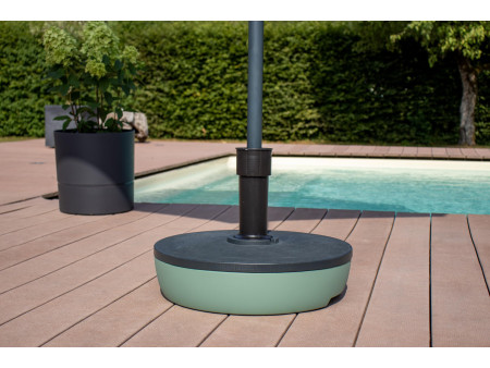 EDA Pied de parasol, plastique, rond, 495 mm, bicolore