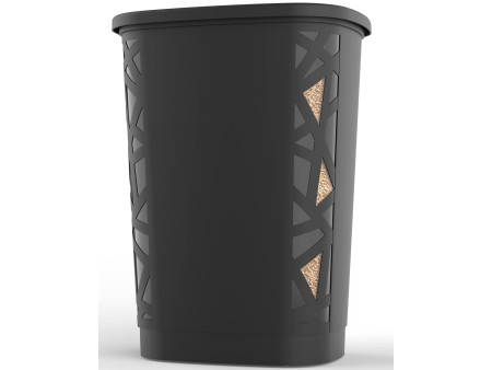 EDA Bac à pellets, 70 litres, noir