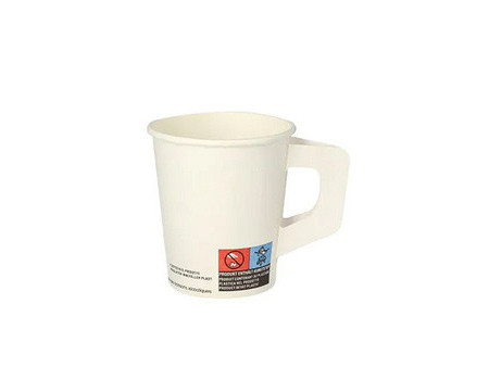 STARPAK Gobelet en carton avec poignée, 0,2 l, blanc