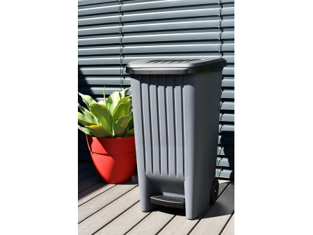 EDA Poubelle, 100 litres, plastique, anthracite