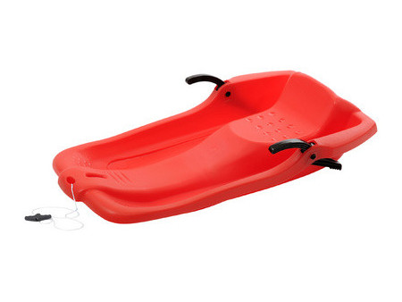EDA Luge, plastique, 1 personne, rouge