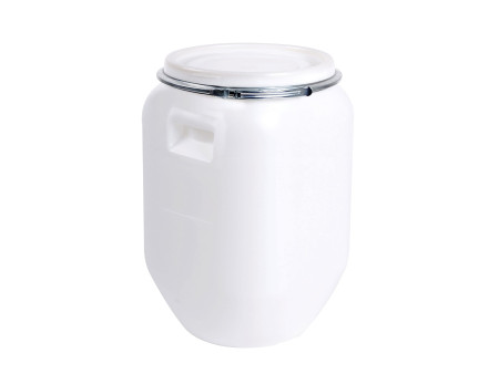 EDA Fût de stockage, 50 litres, plastique, blanc