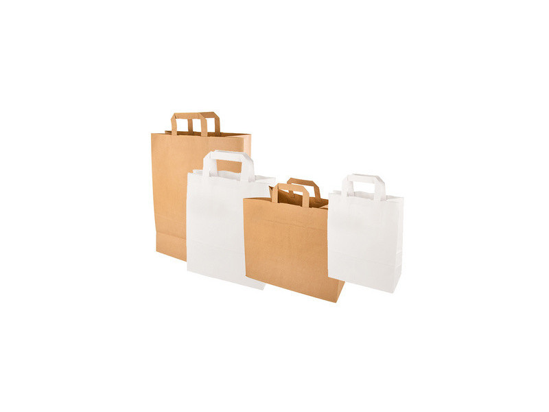 PAPSTAR Sac en papier, 320 x 170 x 270 mm, blanc