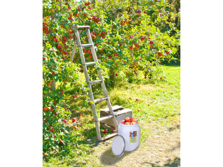 EDA Fût de stockage, 50 litres, plastique, blanc