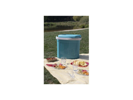 EDA Glacière ICEBERG, 32 litres, bleu clair/blanc