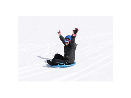 EDA Luge toupie, plastique, diamètre: 640 mm, rouge