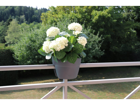 EDA Pot pour balustrade 'OSAKA', diamètre 300 mm, anthracite