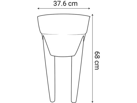 EDA Jardinière 'OSAKA', (L)780 x (H)680 mm, anthracite