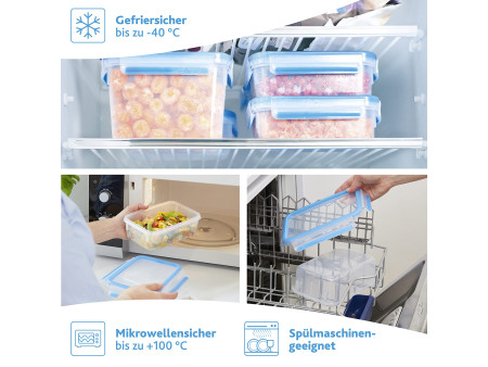 emsa Boîte de conservation CLIP & CLOSE, 0,50L, transparent