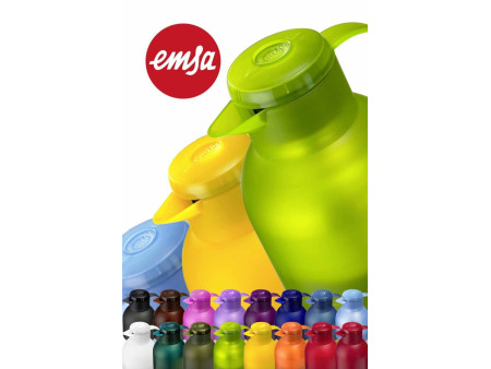 emsa Pichet isotherme SAMBA, 1 litre, rouge translucide