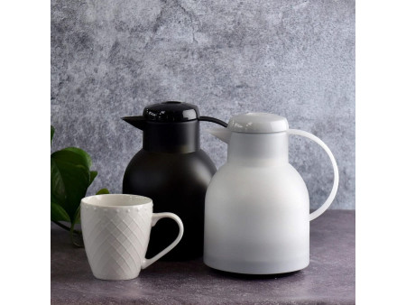 emsa Pichet isotherme SAMBA, 1 litre, blanc translucide