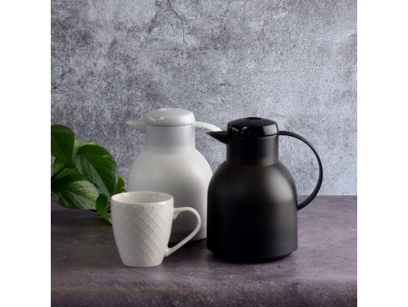 emsa Pichet isotherme SAMBA, 1 litre, blanc translucide