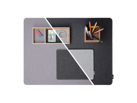 sigel Sous-main Eyestyle, 600 x 450 mm, gris clair/noir