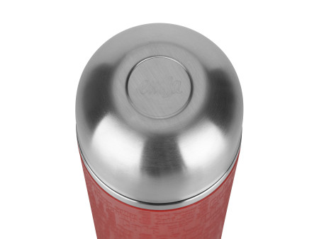 emsa Bouteille isotherme SENATOR, 0,50 l, manchette rouge