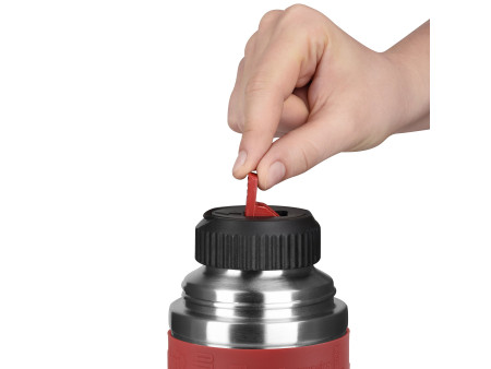 emsa Bouteille isotherme SENATOR, 0,50 l, manchette rouge