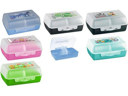 emsa Boîte à tartine VARIABOLO Clipbox, motif: foot