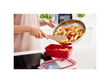 emsa Boîte pour micro-ondes CLIP & MICRO, 0,80 L, rouge