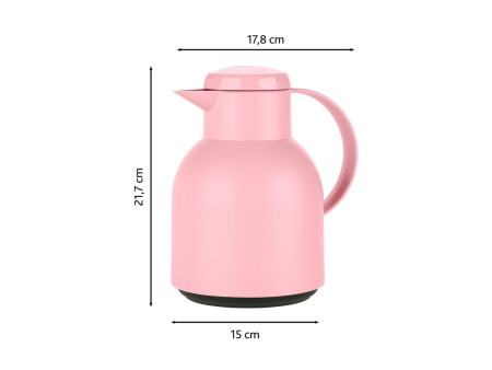 emsa Pichet isotherme SAMBA, 1,0 litre, rose poudré