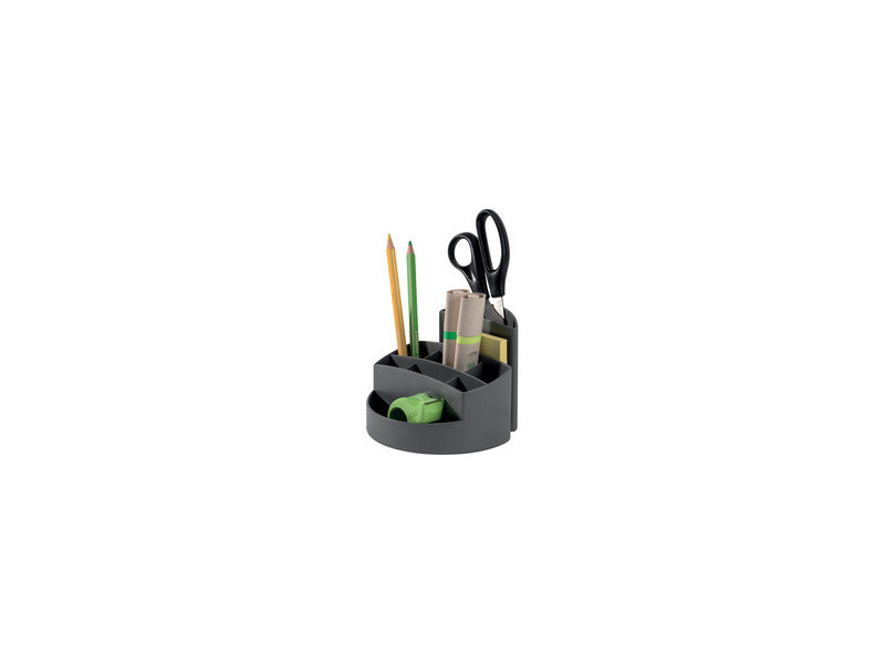 HAN Multipot à crayons RONDO KARMA, 9 compartiments, gris