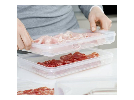 emsa Boîte à charcuterie CLIP & CLOSE, 3x 1,0 L, transparent