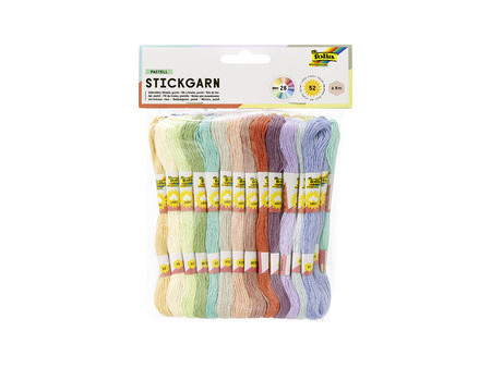 folia Fil à broder 'Basic', 52 échevettes de 8 m, assorti