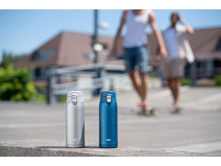 emsa Bouteille isotherme TRAVEL MUG LIGHT, 0,4 L, bleu