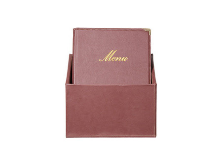 Securit Protège-menus CLASSIC, A4, boîte de 20, bordeaux