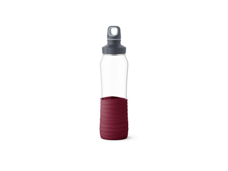 emsa Gourde en verre Drink2Go, 0,7 litre, bordeaux