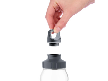 emsa Gourde en verre Drink2Go, 0,7 litre, bordeaux