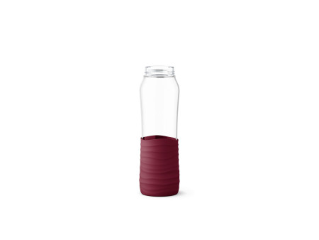 emsa Gourde en verre Drink2Go, 0,7 litre, bordeaux