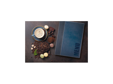Securit Protège-menus TRENDY, A5, brun clair