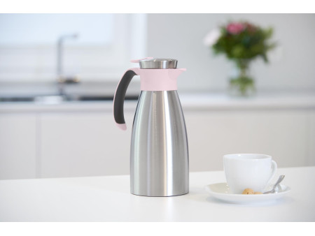 emsa Pichet isotherme SOFT GRIP, 1,5 litre, acier inox/rose