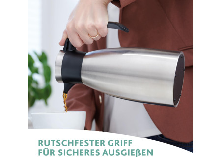 emsa Pichet isotherme SOFT GRIP, 1 litre, acier inox /