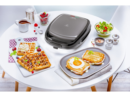 Tefal Gaufrier & croque-monsieur Snack Time 2en1 SW341B,noir