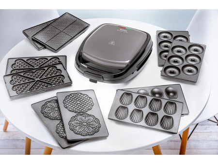 Tefal Gaufrier & croque-monsieur Snack Time 2en1 SW341B,noir