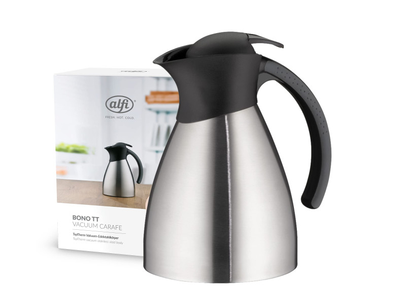 alfi Pichet isotherme BONO TOPTHERM, 1,0 litre, argent/noir