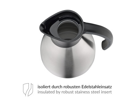 alfi Pichet isotherme BONO TOPTHERM, 1,0 litre, argent/noir
