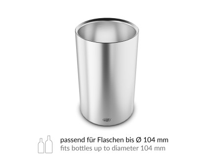 alfi Rafraîchisseur de bouteille VINO, acier inoxydable mat