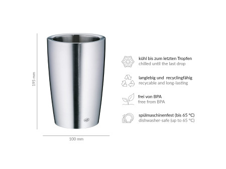 alfi Rafraîchisseur de bouteille SECCO, acier inoxydable mat