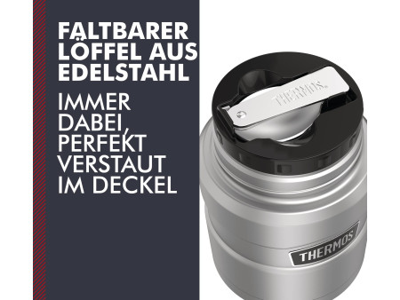 THERMOS Récipient alimentaire STAINLESS KING, 0,47 l, argent
