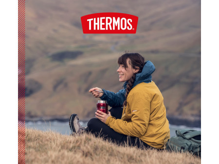 THERMOS Récipient alimentaire STAINLESS KING, 0,47 l, rouge