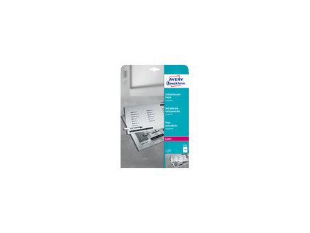 AVERY Zweckform Films transparents pour imprimantes laser,A4