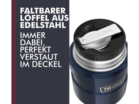 THERMOS Récipient alimentaire STAINLESS KING, 0,47 l, bleu